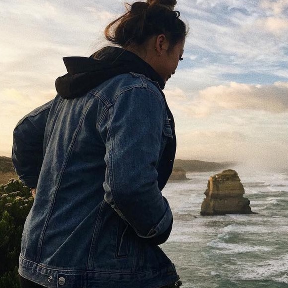 Topshop MOTO Denim Jacket size 2 - Picture 7 of 8